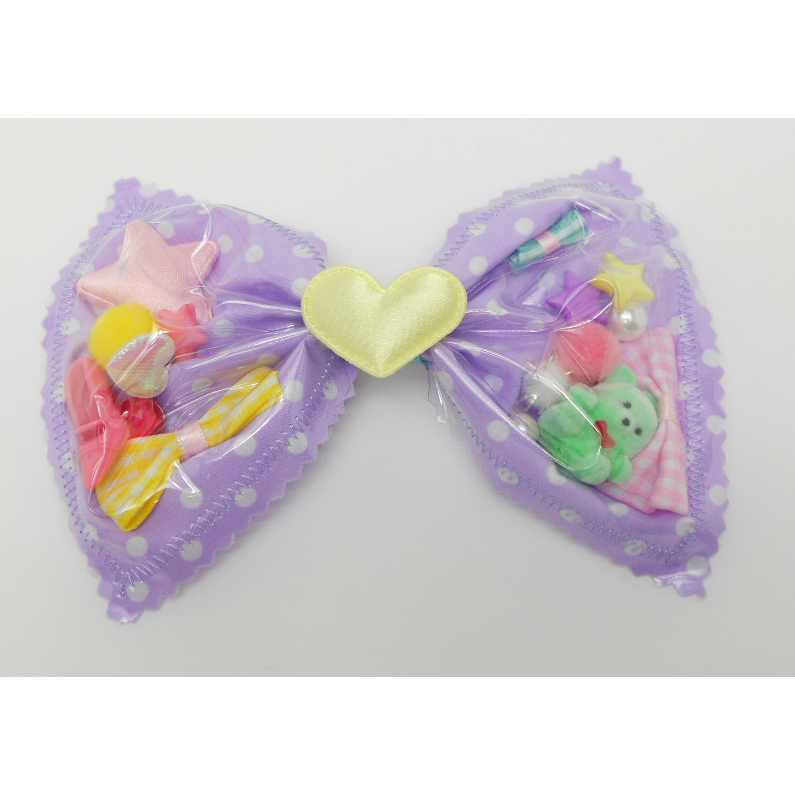 リボン甘カワヘアピン  パープル