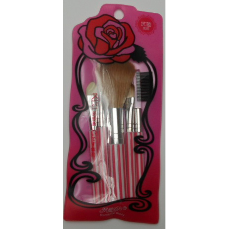 メイクUPブラシ5本セット　ピンク